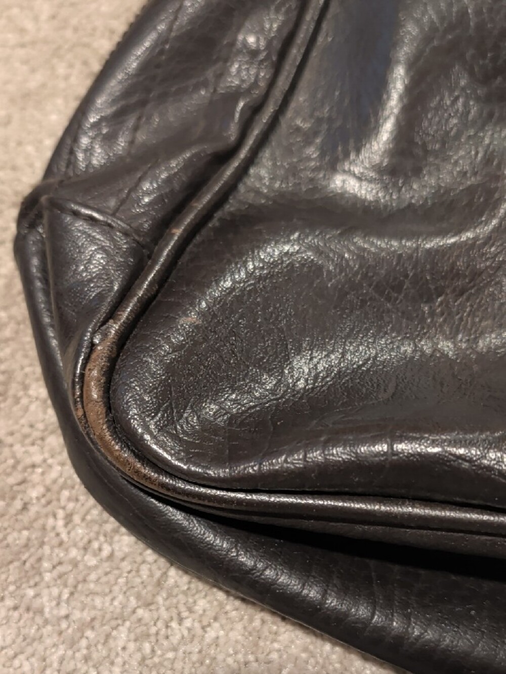 Ted Baker Classic Dark Brown Leather Messenger Bag - Picture 4 of 6